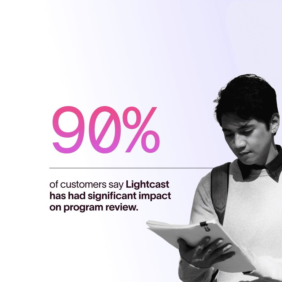 90% of customers say Lightcast has had significant impact on program review